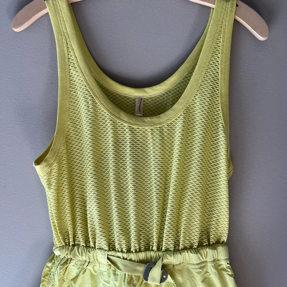 NWOT Free People Pacific Coast Hike Onsie Romper Lime Green Size Xsmall